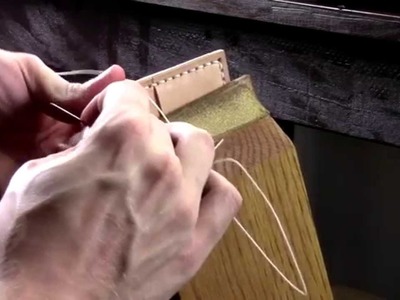How To Saddle Stitch Leather