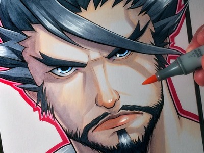 Let's Draw Hanzo Shimada from Overwatch - FAN ART FRIDAY