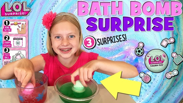 LOL Surprise Charm Bath Bomb Fizz!!!