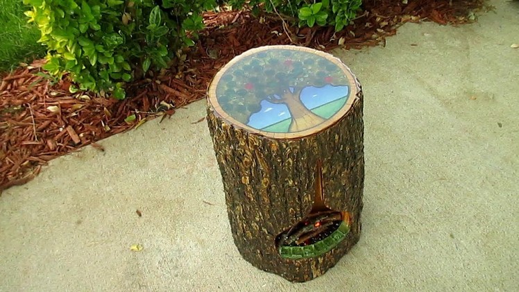 Make a Tree Stump Side Table