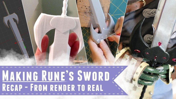 Making Rune's sword: Finishing a 3D printed object