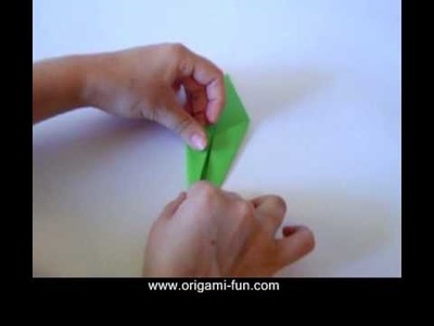 Origami Flower Stem Instructions