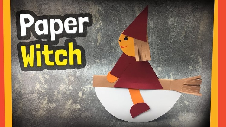 Paper Witch Craft for Halloween | Easy to do at home just paper needed!