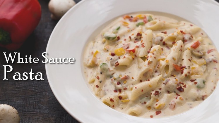 Pasta in white sauce | Penne in white sauce | White sauce pasta ~ By The Terrace Kitchen