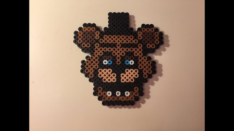 Perler Bead Freddy (five nights at Freddy's)