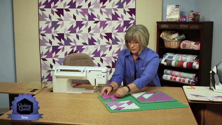 Quilting Quickly: Doves - Purple Quilts are FUN!