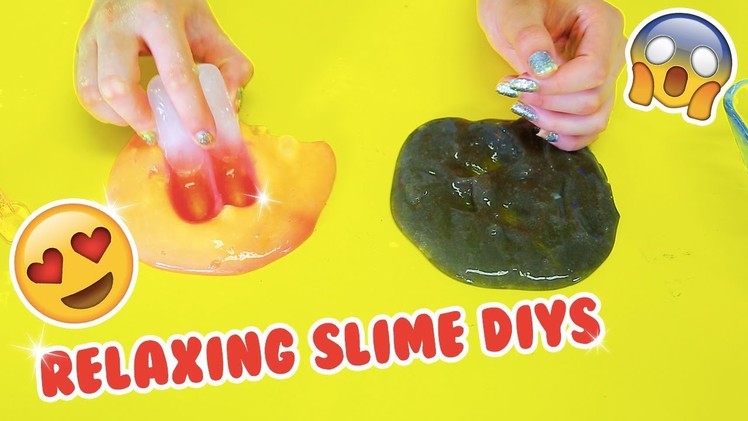 RELAXING SLIME DIYS FOR BACK TO SCHOOL STRESS | color changing slime! Slimeatory #119