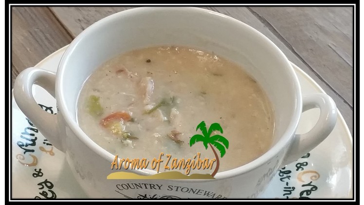Shourba with chicken ( Cracked wheat.Oats Soup) In English