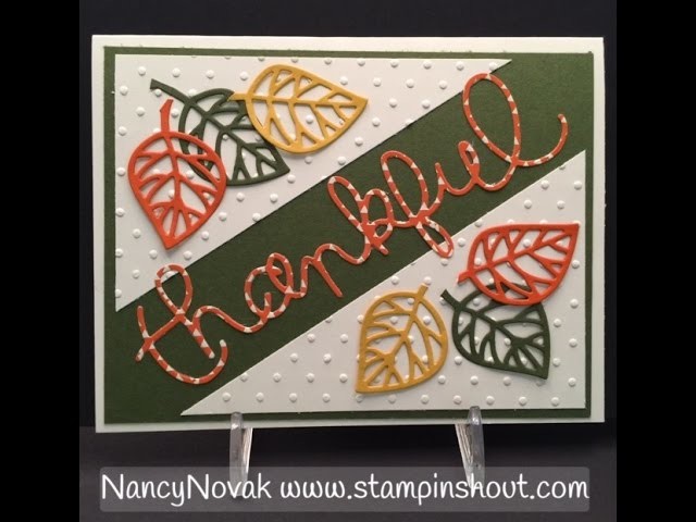Stampin Up Thoughtful Branches Video Series 2 of 5 Thankful Card