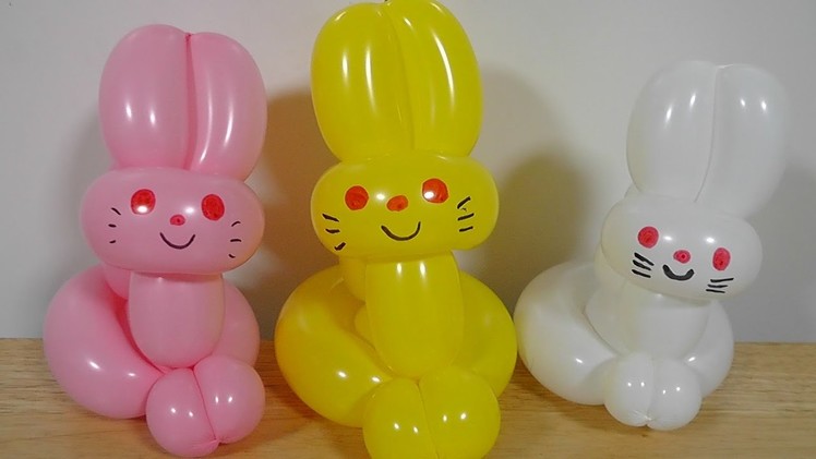 うさぎの作り方②（バルーンアート）　 Rabbit (balloon twisting)