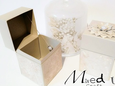 Trinket box with decorative chain detail tutorial.