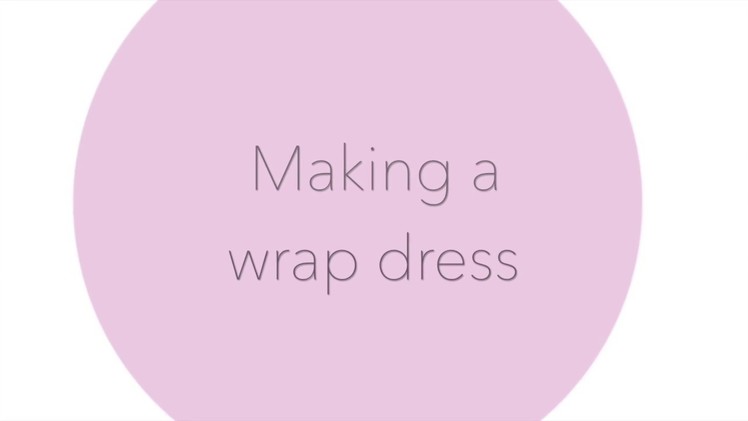 Wrap dress pattern.