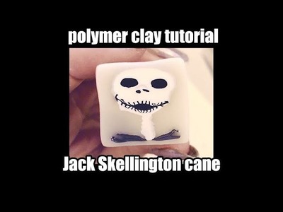 151 Polymer clay tutorial - Jack Skellington cane