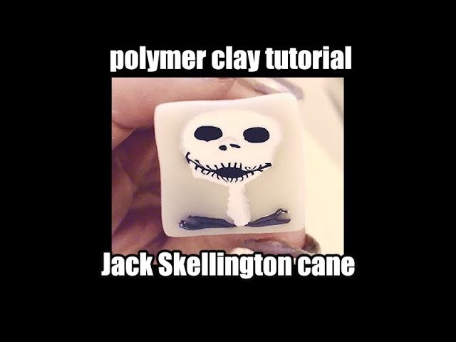 151 Polymer clay tutorial - Jack Skellington cane