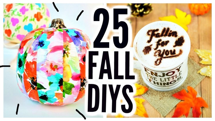 25 DIY Halloween & Fall Crafts! Room Decor, Party Ideas, Treats, Decorations
