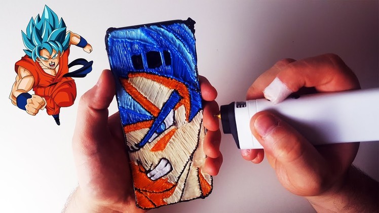 3D Pen Making A Goku Phone Case with 3DSimo Mini