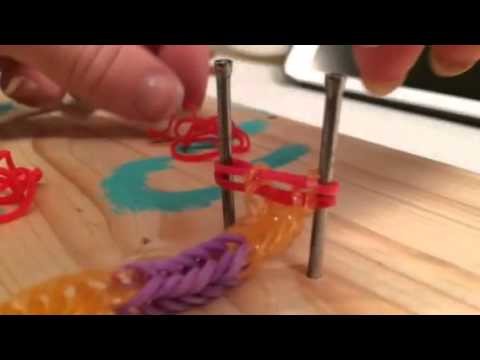 Ariel Rainbow Loom Rubberband Bracelet