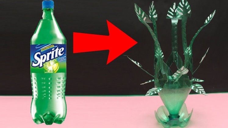 Best Out Of Waste Plastic Bottle flower Vase - DIY Crafts