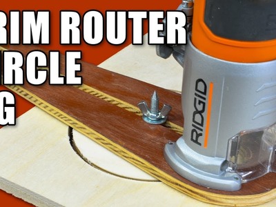 Circle Cutting Jig for a Trim Router - Cutting Circles in Wood