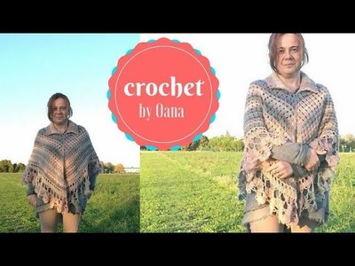 Crochet cape poncho by Oana