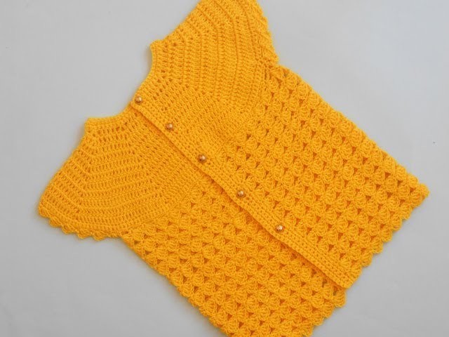 (Crochet-Crosia) How to crochet Girl Cardigan Sweater