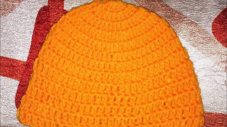 Crochet patterns.How to crochet a hat.topi for 0-3 months old baby.Indian art crochet