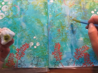 Daily Motivational Project - Mixed Media Monday "Under The Sea"