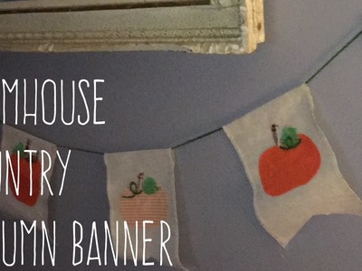 DIY Farmhouse Country Autumn Banner