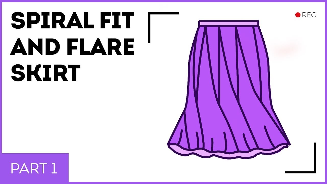 DIY: How to make a spiral fit-and-flare skirt, Part 1. Making a pattern ...