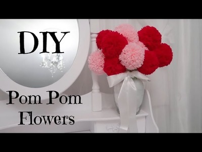 DIY Pom Pom Flowers | DIY Room Decor