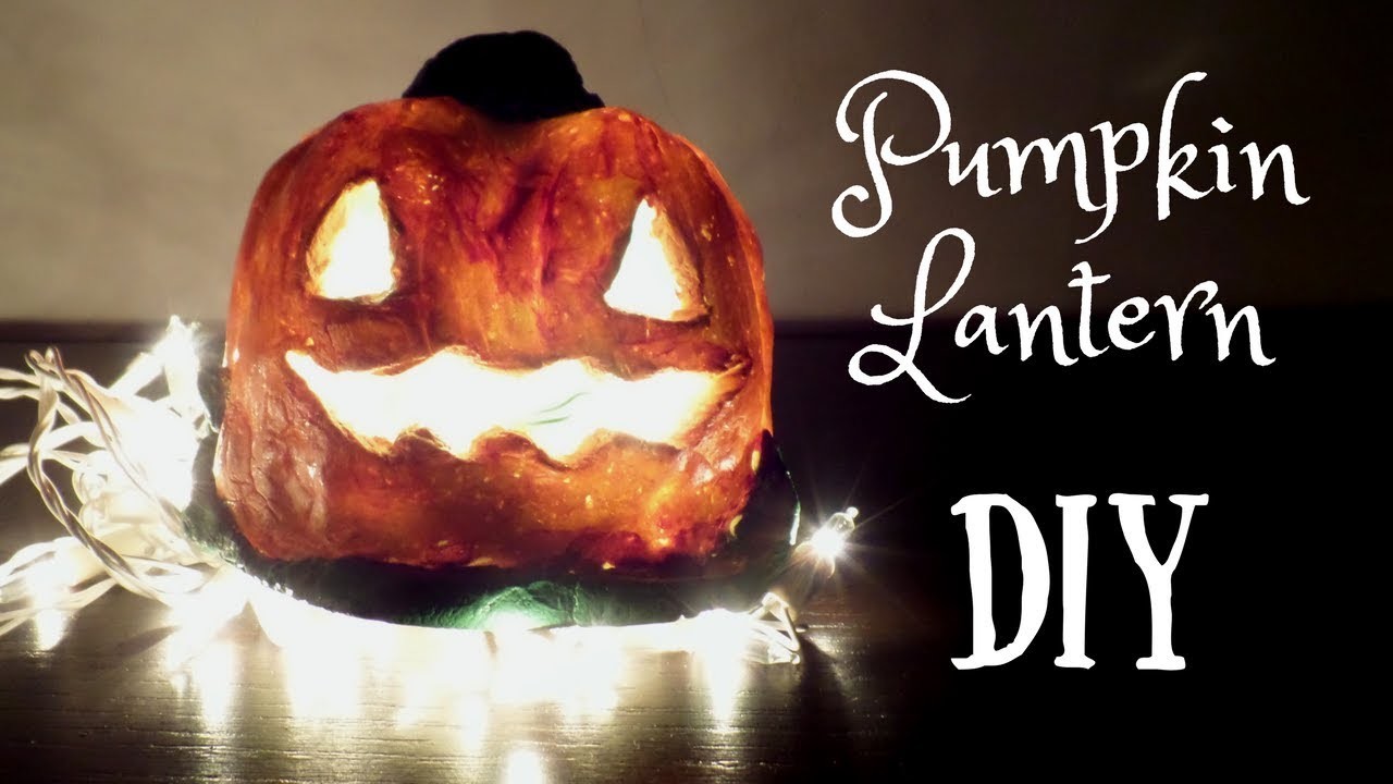 DIY Pumpkin Lantern with Homemade Clay | Easy Halloween Craft Idea for Kids | By Fluffy Hedgehog