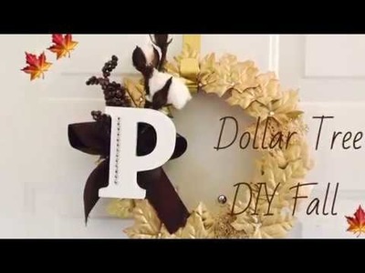 Dollar Tree DIY Fall Glam Wreath