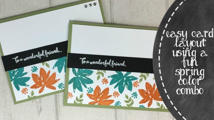 Easy Card Feat. Avant Garden from Stampin' Up