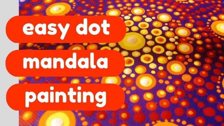 Fire Dot Mandala Painting - Timelapse Art Tutorial