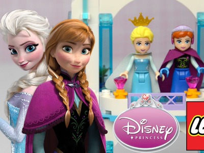 Frozen LEGO Disney Princess Elsa's Sparkling Ice Castle 41062 2015 Build Review - Kids Toys