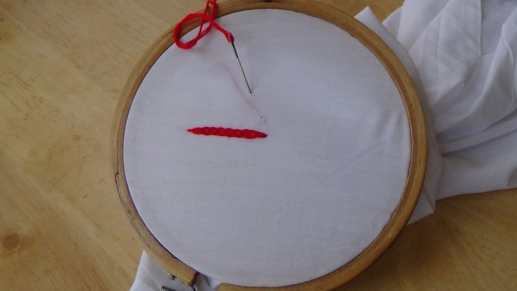 Hand Embroidery: Braided Chain Stitch