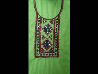 Hand Embroidery :Kashmiri Design.Kashmir stitch