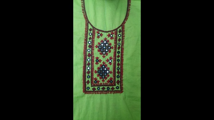 Hand Embroidery :Kashmiri Design.Kashmir stitch