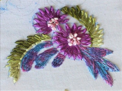 Hand Embroidery: Knotted Lazy Daisy Flower