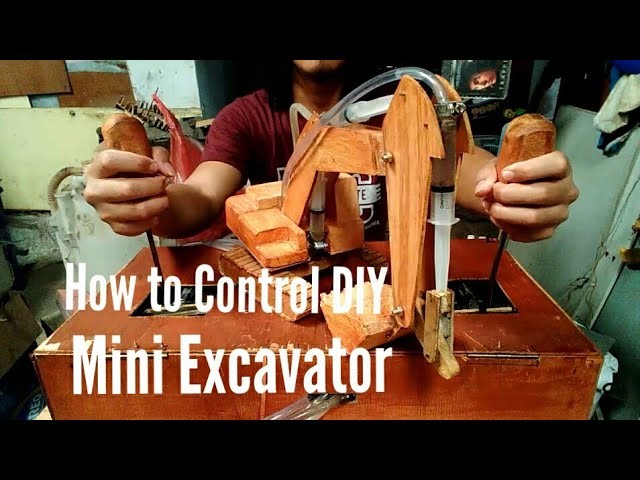 How DIY Mini excavator control (Cara kendali & cara kerja remote kontrol mini excavator)