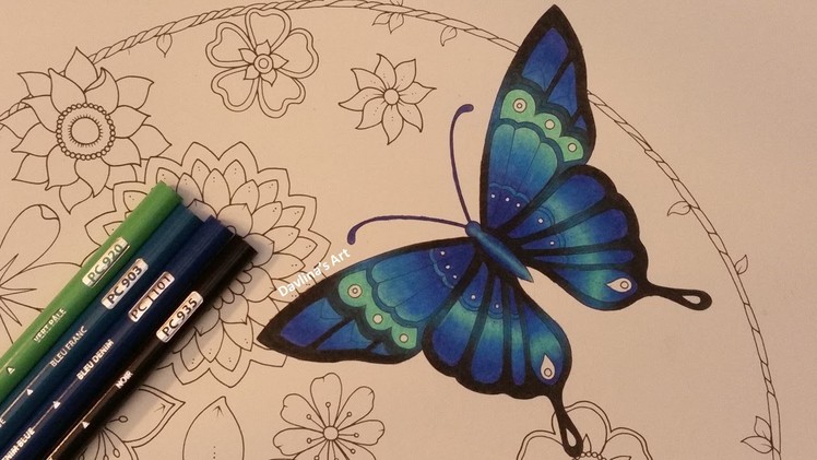 How I color a butterfly | MAGICAL JUNGLE by Johanna Basford