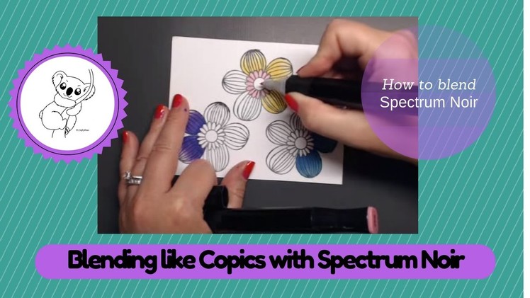 How to blend with Spectrum Noir Markers Blend like a copic with Spectrum Noir