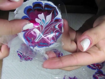 How to create "no mess" watermarble nails