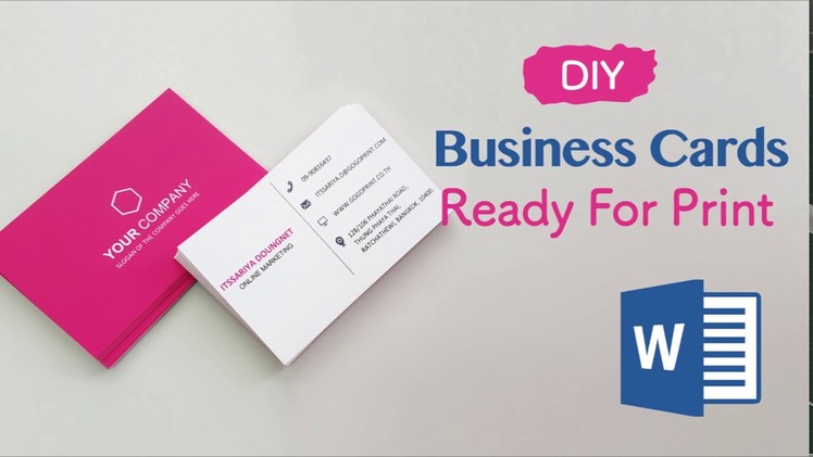 How to Create Your Business Cards in Word - Professional and Print-ready in 4 Easy Steps!