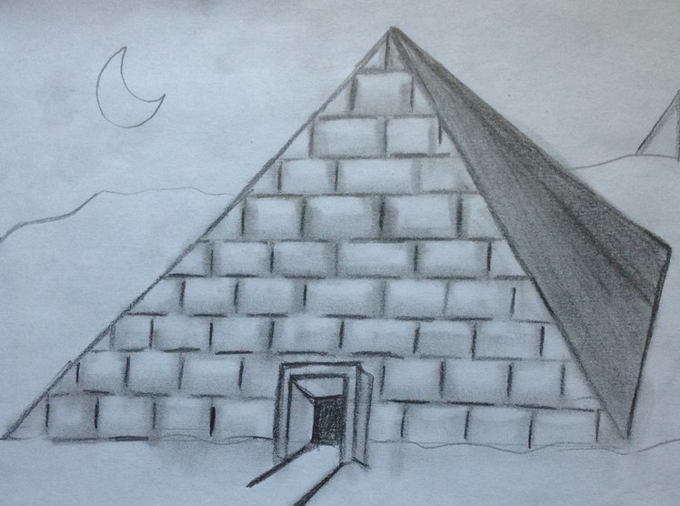 How to Draw a Pyramid For Beginners