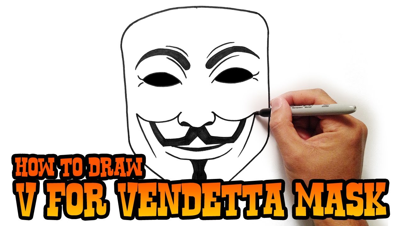 How To Draw V For Vendetta