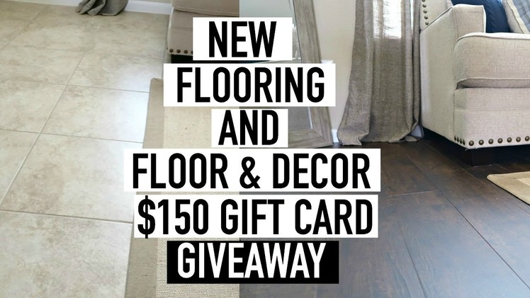 HOW TO INSTALL WOOD FLOORING OVER TILE + FLOOR & DECOR GIVEAWAY