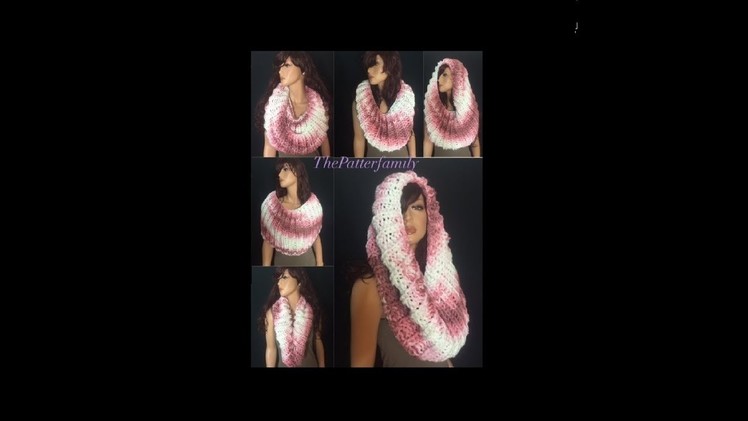 How to Knit a Cowl.Neckwarmer Pattern #70│by ThePatternfamily