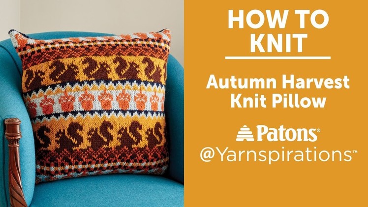 How to Knit: Autumn Harvest Pillow