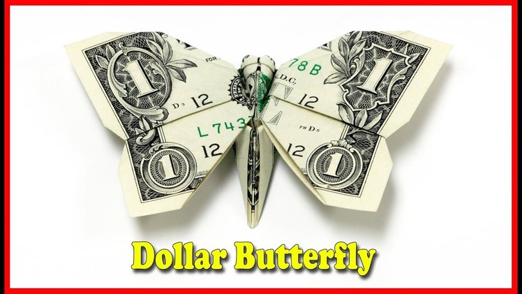 How to Make a Money Origami Butterfly Tutorial DIY
